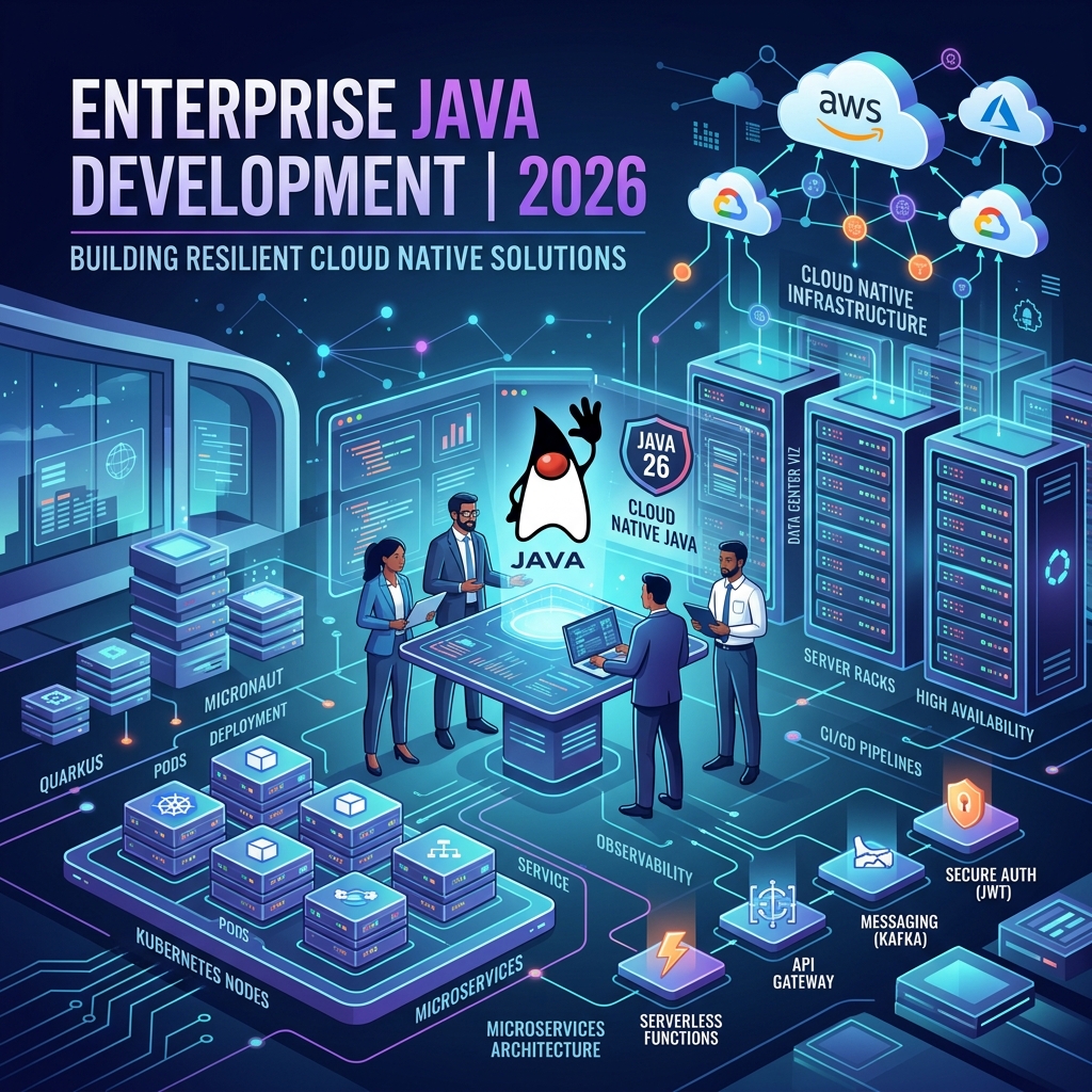 Enterprise Java Development in 2026: Architecting for Scale, Security, and Cloud-Native Performance